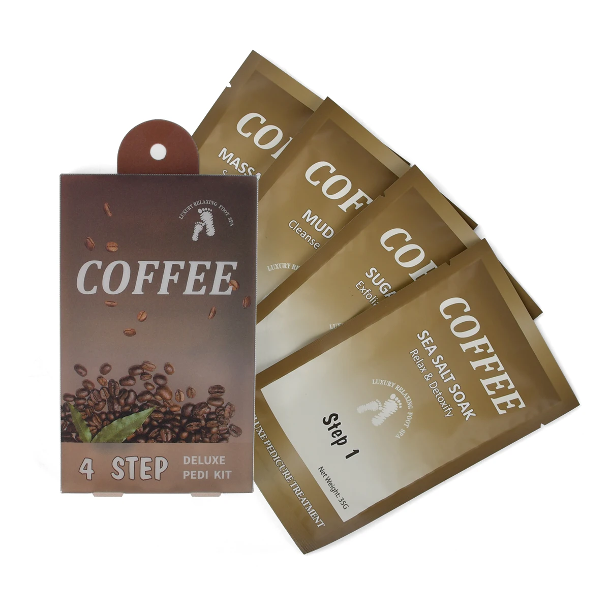 4 Step Foot Peeling Skin Care Jelly Pedicure Kit Foot Scrub Soak Herbal Spa Pedicur Products Pedicure Kit In Box 4 In 1