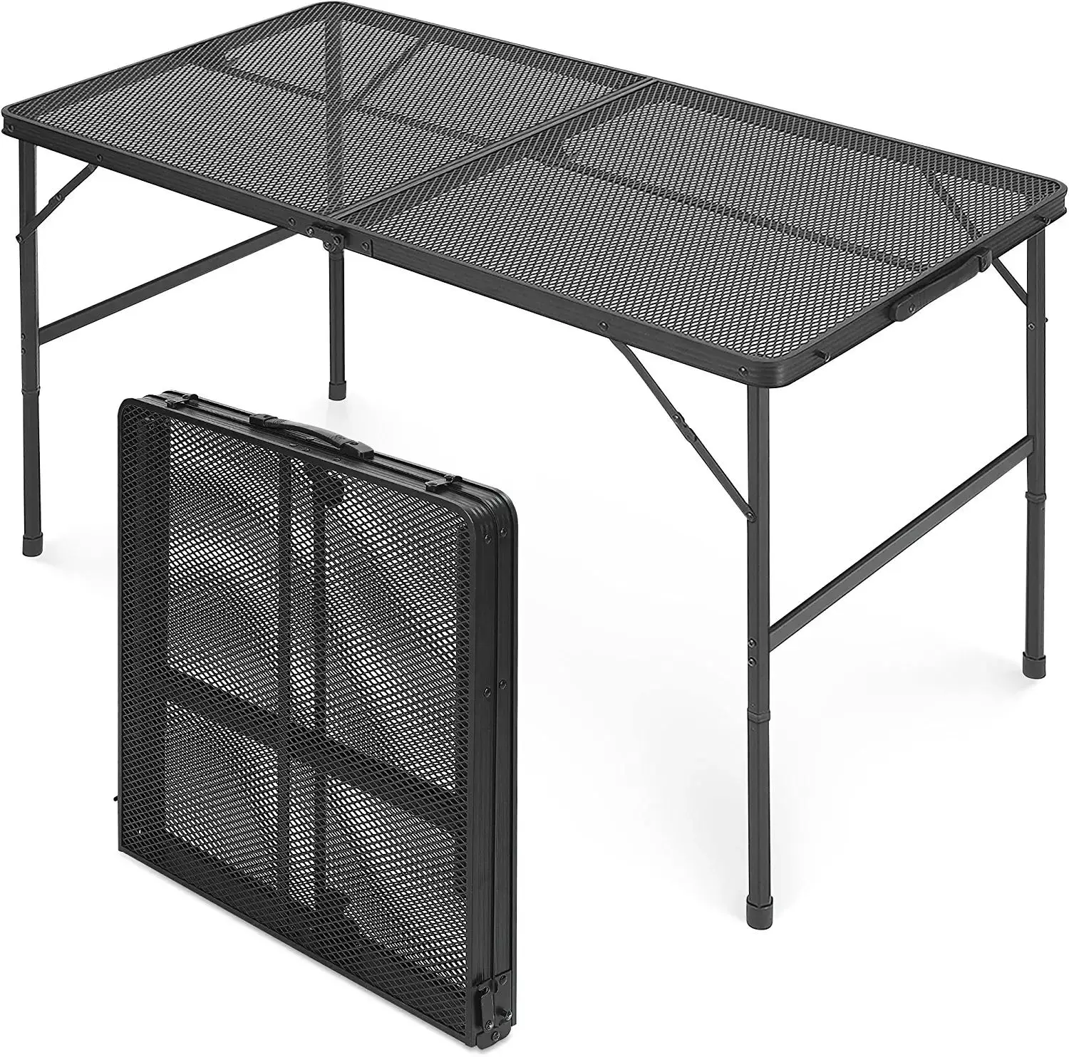 Hot Seller Folding grill table height adjustable lightweight portable aluminum Outdoor Table