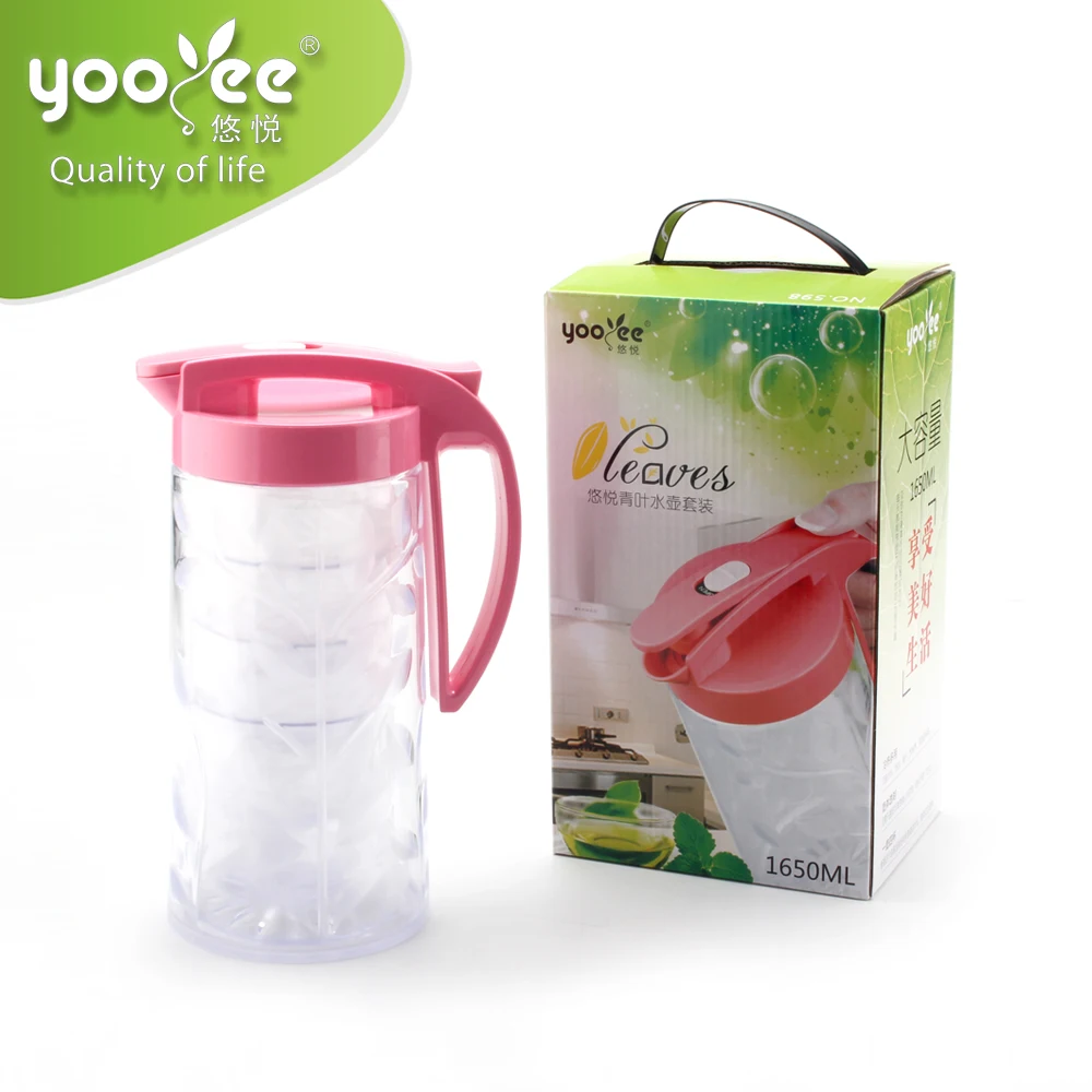 China Manufacturer Food Grade Plastic Jugs Ice Tea Pitcher with Handle plastic jugs