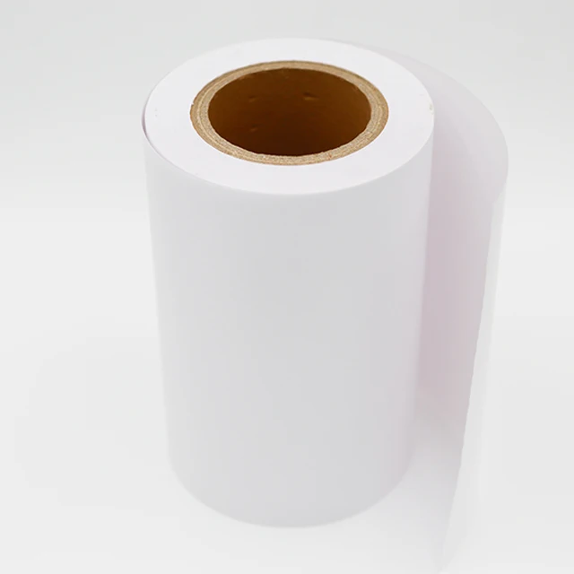 Hot Sale High Quality Semi-gloss label sticker jumbo roll semi glossy art paper adhesive labels jumbo roll