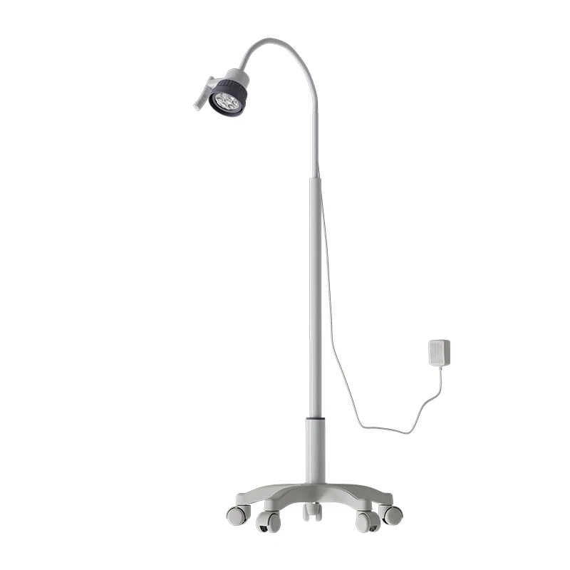 mobile portable floor stand hospital medical gooseneck 3W clinic gynecology LED examination light/lamp