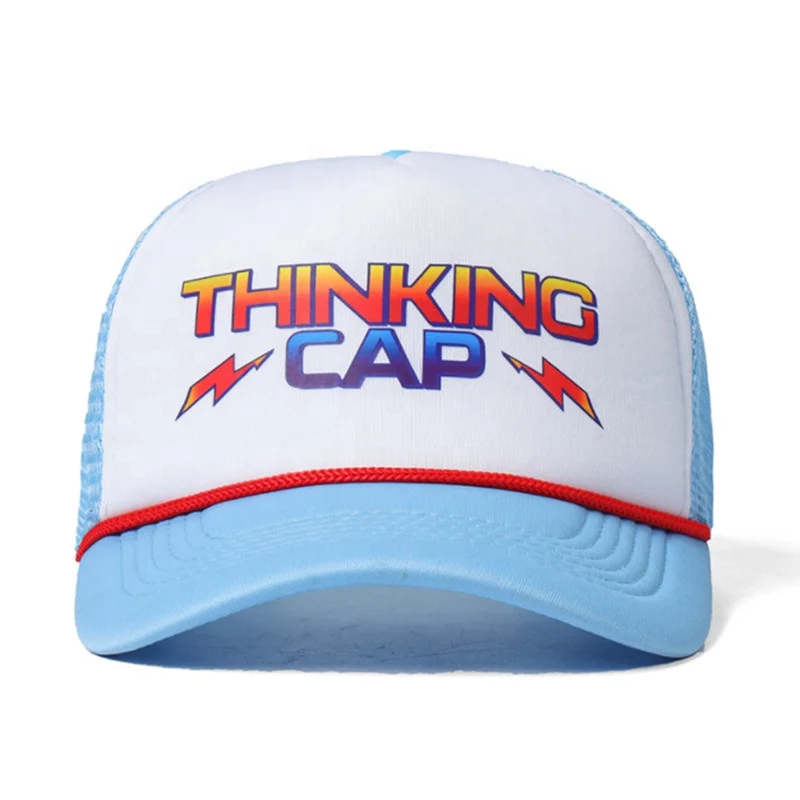 Wholesale Custom Thinking Cap Hat Sponge Foam Mesh Casquette Gorras Baseball Cap With Rope Trucker Cap For Women Men