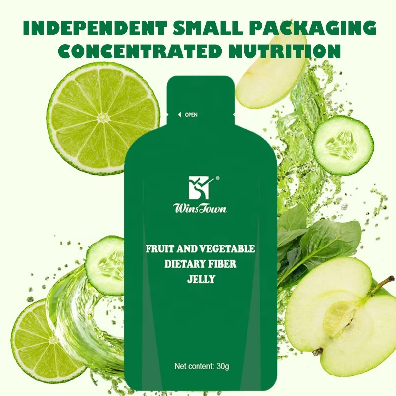 Hot Selling Fruit and Vegetable Dietary Fiber Slimming Jelly Meal Replacements Weight Loss Products