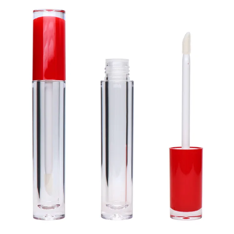 Double Side Plastic Cosmetic Packaging Lipgloss Wand Tube Empty Lip Gloss Tube Container 6ml