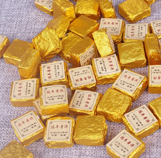 1000g Old Years Fermented 2003 Small Mini Puer Brick Compressed Puer Tea Brick Independent Packages