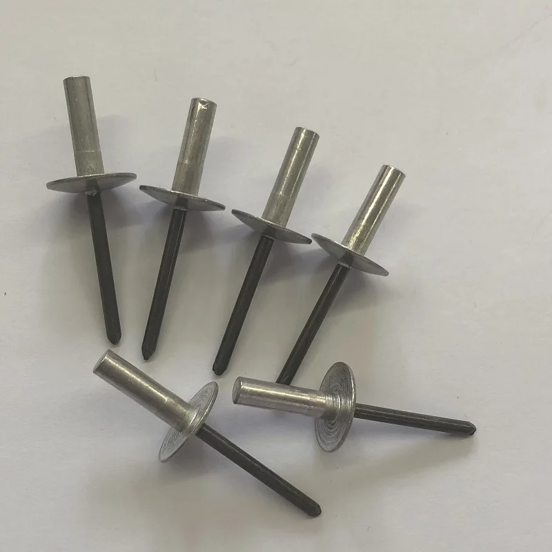 Aluminum Pop Rivet 1/8 Diameter #4 Sealed Oval Pan Round Head Closed End Blind Rivets