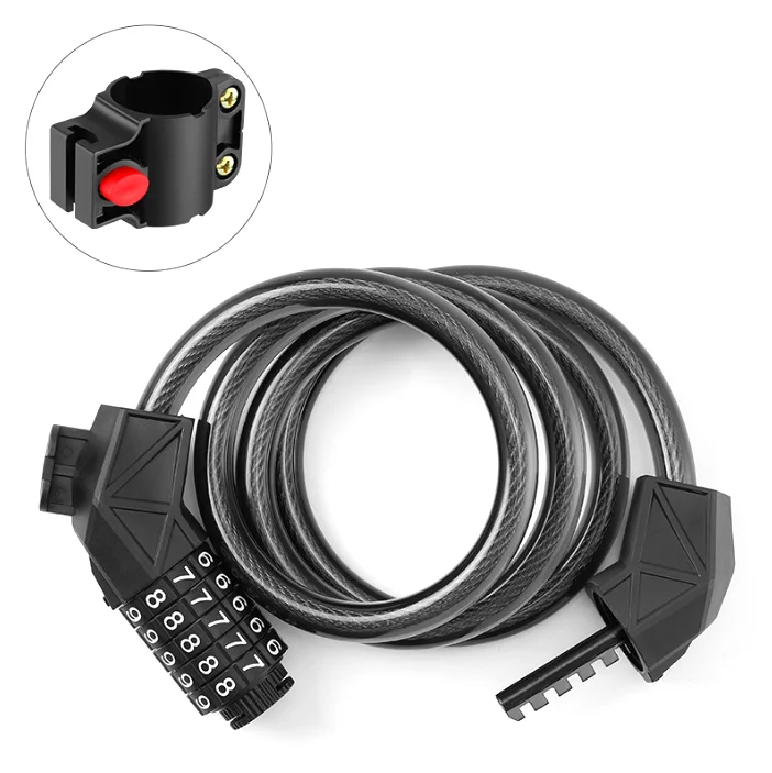 MTB Road Bike Security Steel Cable Anti-theft Password Lock Scooter Motorcycle Bike Accessories Bicycle Cable Lock