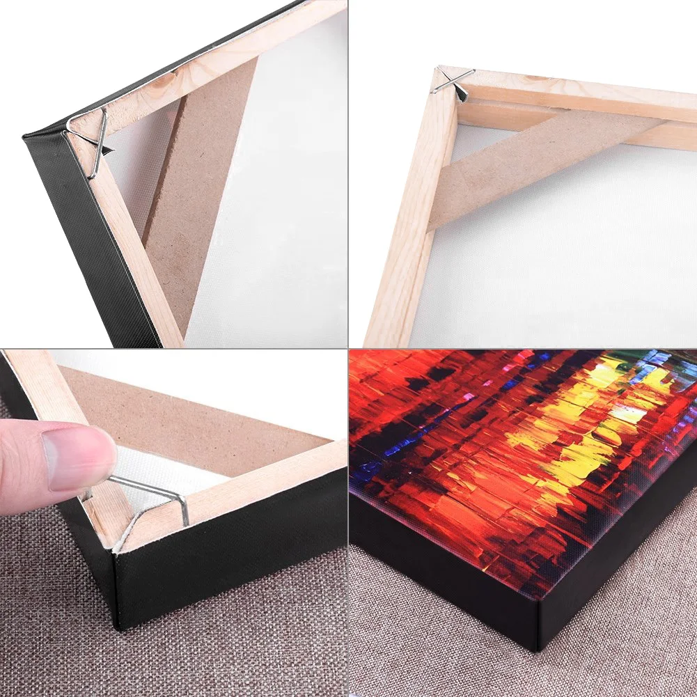 2023 Solid Wood Bar Wooden Frame For Canvas Oil Painting Wood Frame DIY Canvas Picture Photo Frame Bar for Oil Painting Wall Art