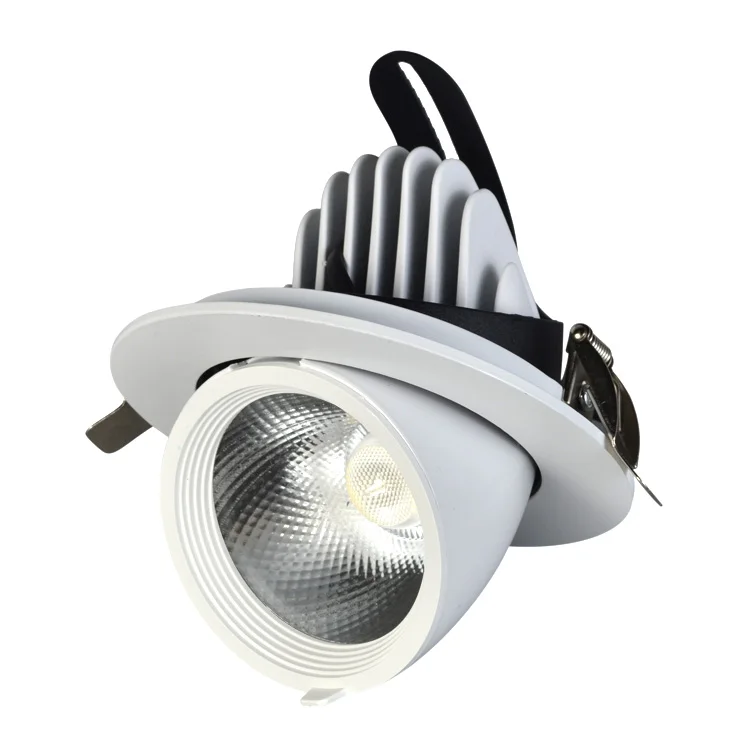 Surface rotate elephant trunk light led down light spotlight 10w 16w 27W 36w adjustable recessed ceiling light cob led downlight