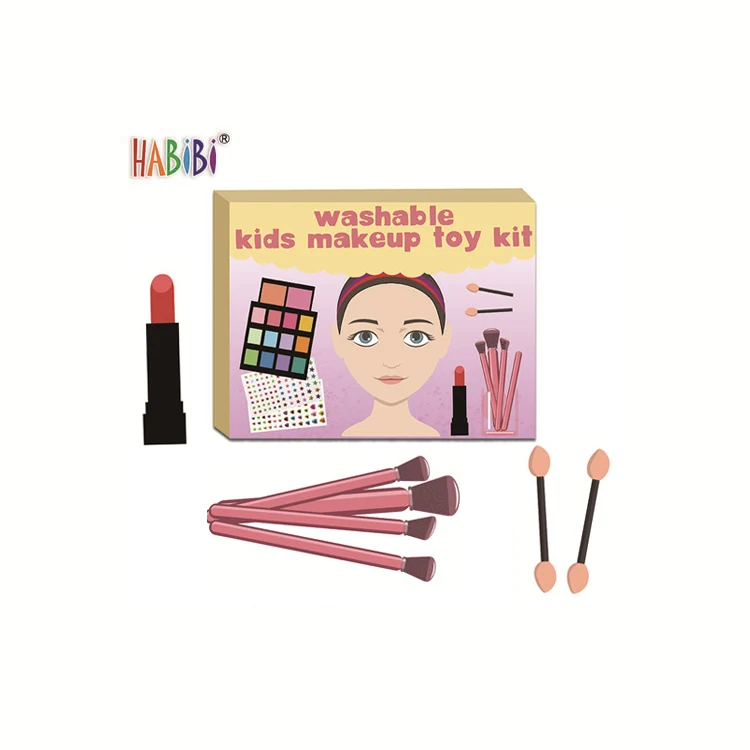 Распродажа от производителя, детские моющиеся игрушки для макияжа для девочек, красочная палитра, наборы, комбинированная косметика для девочек, макияж