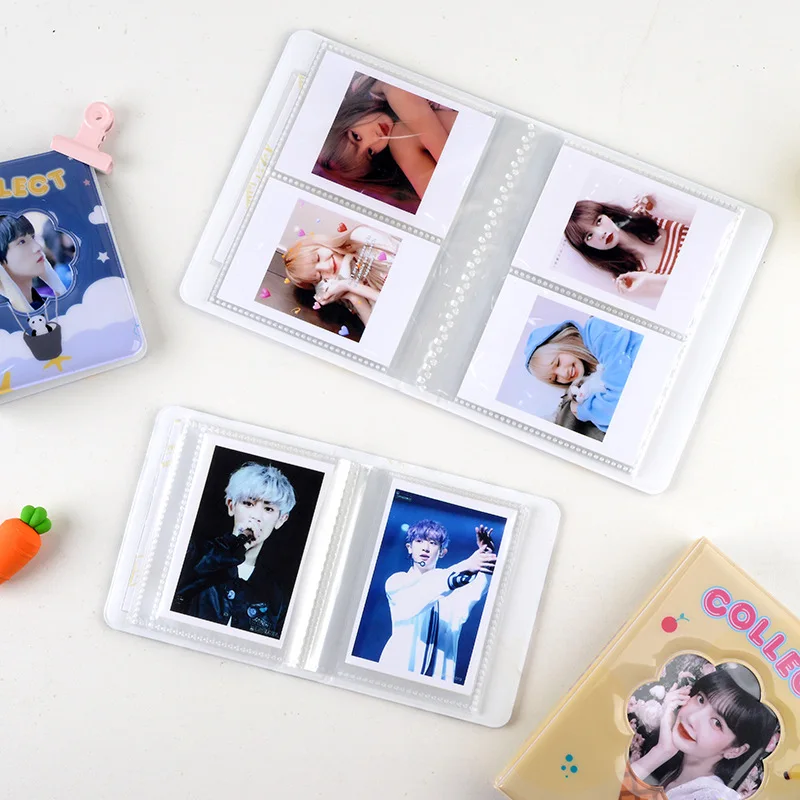 K-pop милые юбки-пачки со звездочками, мини-камера фотоальбом Коллекция Книга 3 дюймов альбом с вырезами в форме сердца карты Альбом