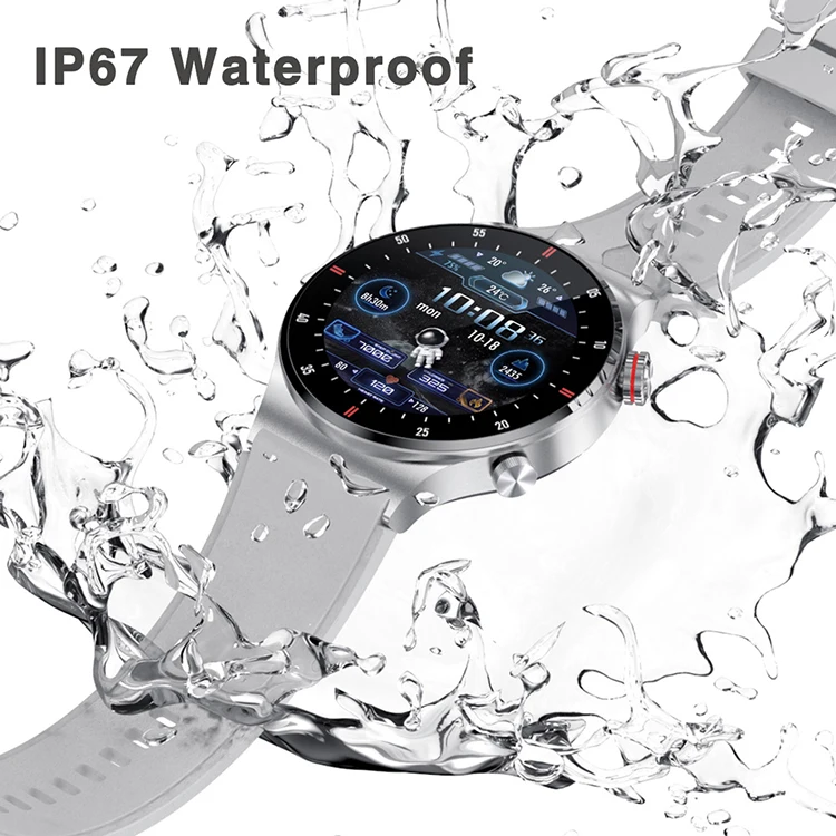 QW33 Smartwatches with NFC 1.28 inch IPS Round Screen BT Calling Health Monitoring Smart Watch for Men Women