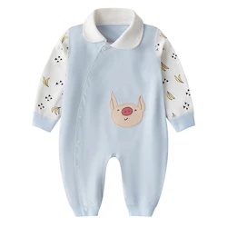 Regular Cotton Rompers for Spring Four Seasons Fat Ding Pig Suit