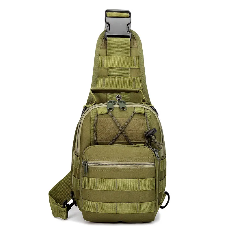 JSH Anti Theft Chest Bag Assault Range Tactical Chest Bag Hiking Traveling Camo 25L Nylon Shoulder Best Sling Backpack