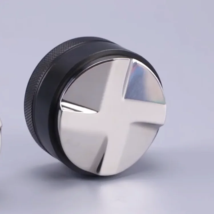 China Supplier Coffee Tamper Coffee Distributor Adjustable Depth Stainless Steel 51MM 53MM 58MM