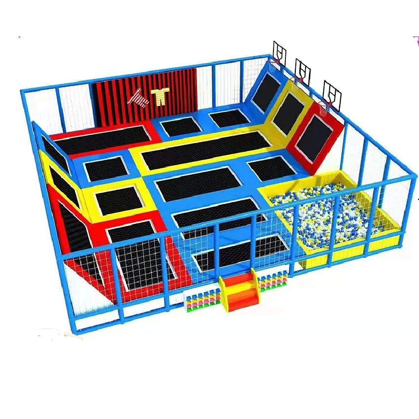 Commercial Indoor Playground Equipment Foam Pools Trampoline Park Slide Plastic Soft Play Climbing School-Entertainment