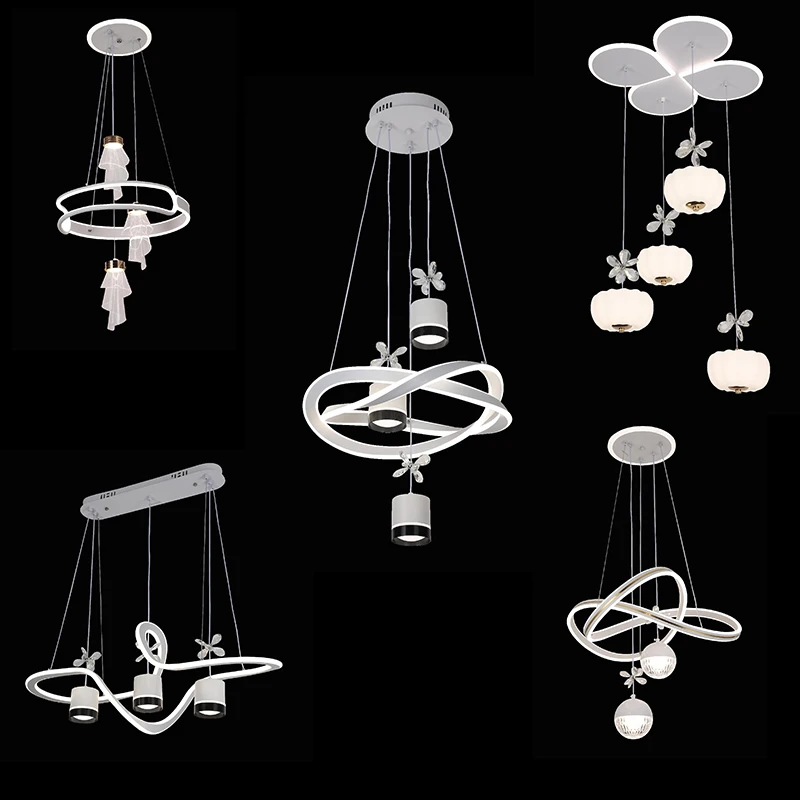 Modern Colorful Kitchen Ceiling Light Long Dining Table Decorative Nordic Hanging Led Chandelier Lighting Pendant Light