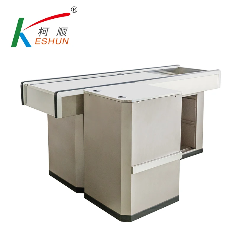 Supermarket Convenience Store Cash Counter Desk Checkout Counter table for Sale
