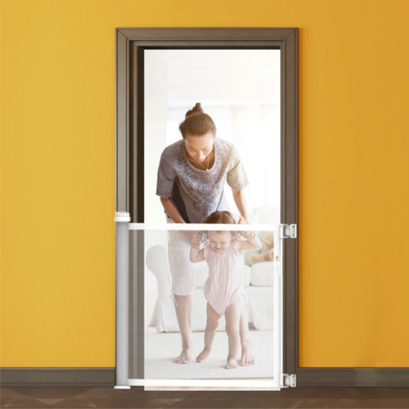 
Indoor folding children security barrier dog gate baby protection yard safety gate for baby/pet 