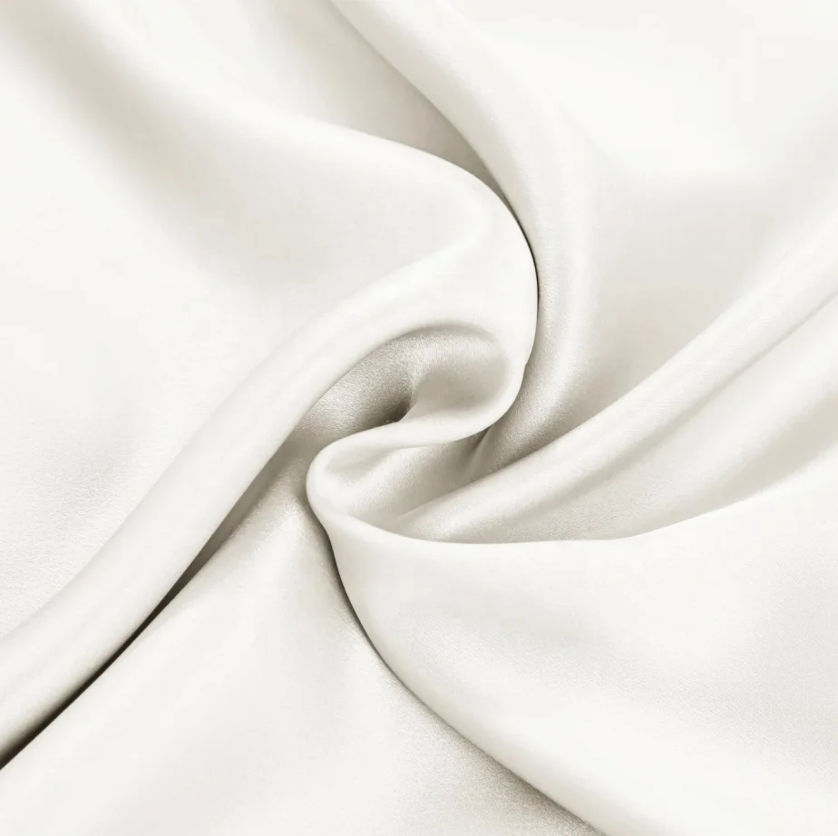 
16mm 19mm 22mm Manufacture Suppliers Grade 6A 100% Pure Plain Organic Satin Silk Fabric  (1600135123854)