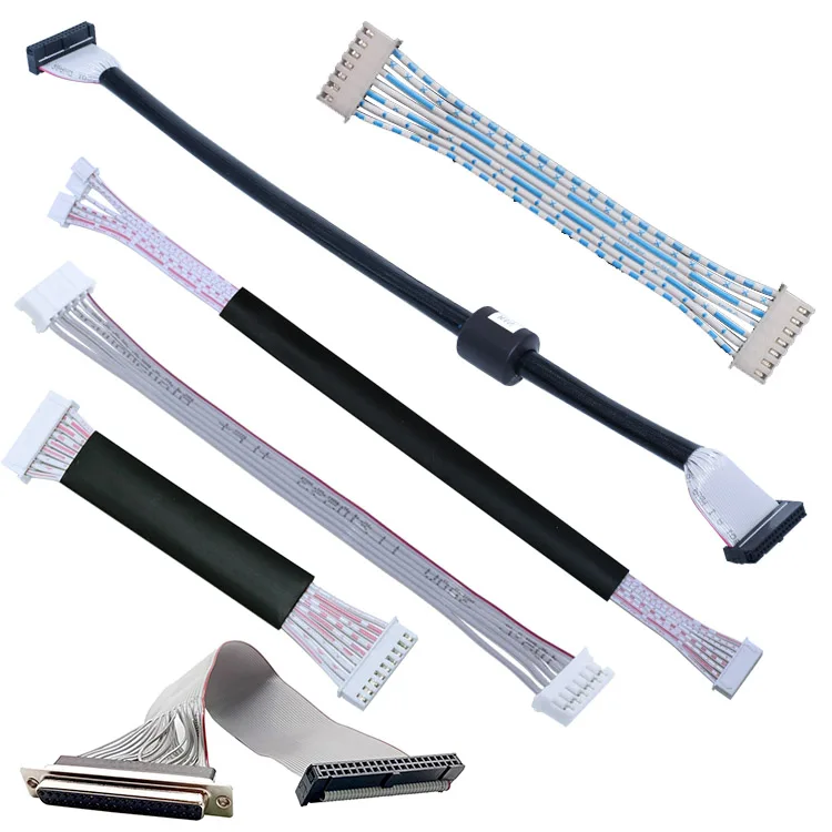 2.0 2.54 idc connector flat cable assembly 1.0 1.27mm pitch 2651 flat ribbon cable