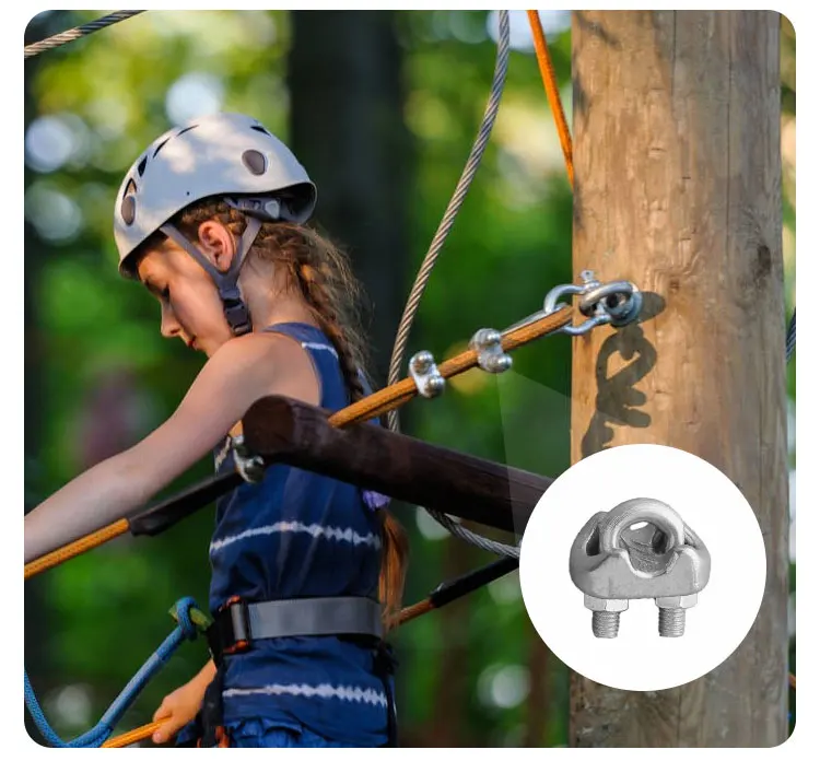 Wholesale Top Quality Other Hardware Fitting Stainless Steel Wire Rope Clamp M4 M6 M8 M10 Italian Type Casted Wire Rope Clips