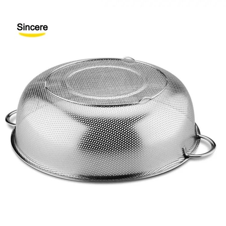 Набор из 6 ситечков для дуршлага из нержавеющей стали, чаша для мытья с ручкой