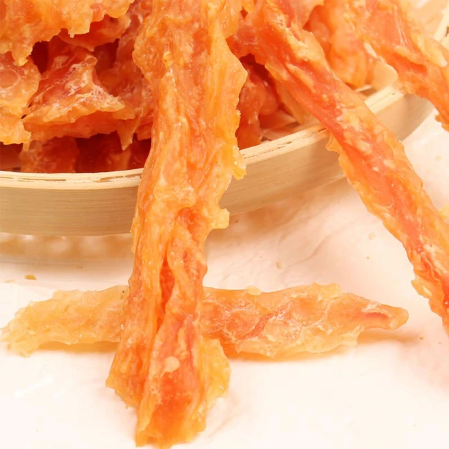 Screwed Chicken Slice OEM ODM Pet Snack Chicken Jerky Cat Dog Treats Best Seller Pet Snacks 100% pet food snacks company
