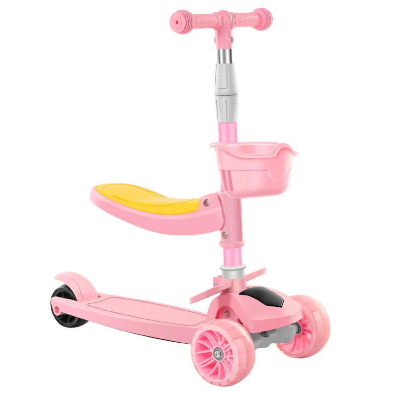 High quality folding kids 3 wheel electric scooter bike children with seat