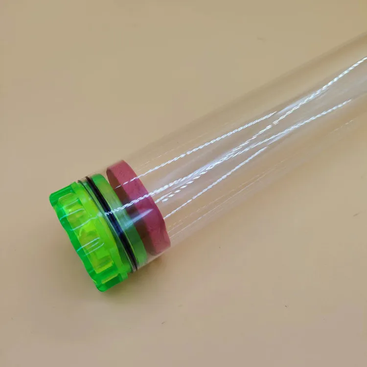 Beautiful see-through wrapped round fish float tube Fishing packing tube plastic packing circular tube