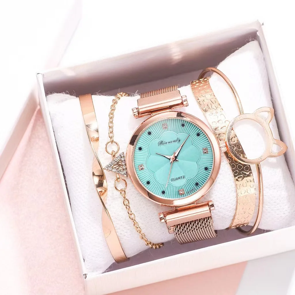 minimalist  Watch Set 2021 Luxury Women Watches Crystal Bracelet Ladies watches wholesale