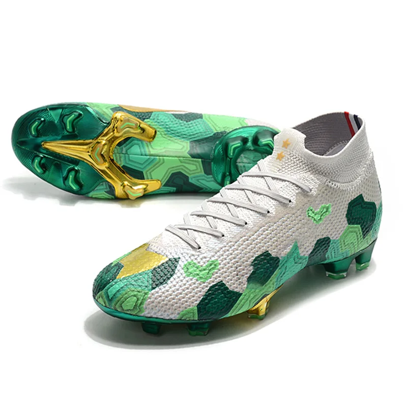 High Ankle Soccer Shoes Most Popular Design Training Football Quality Turf Cleats Low MOQ OEM