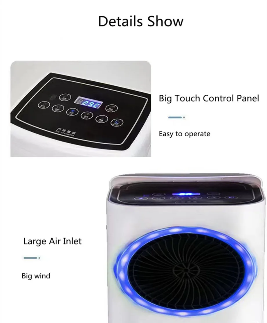 New design mini portable air conditioning smart home ac mobile 5000btu portable air conditioner with cooler and heater fan