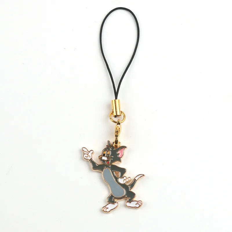 New Anime Creative Cartoon Tom Key Chain Childhood Cute Key Rings Sanrio Alloy Metal Keychain Phone Bag Hanging Accessories