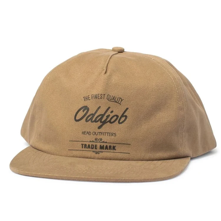 Wholesale Plain Gorras Blank Custom 3D Embroidery Logo Youth Men 5 Panel Unstructured Snapback Hat Cap