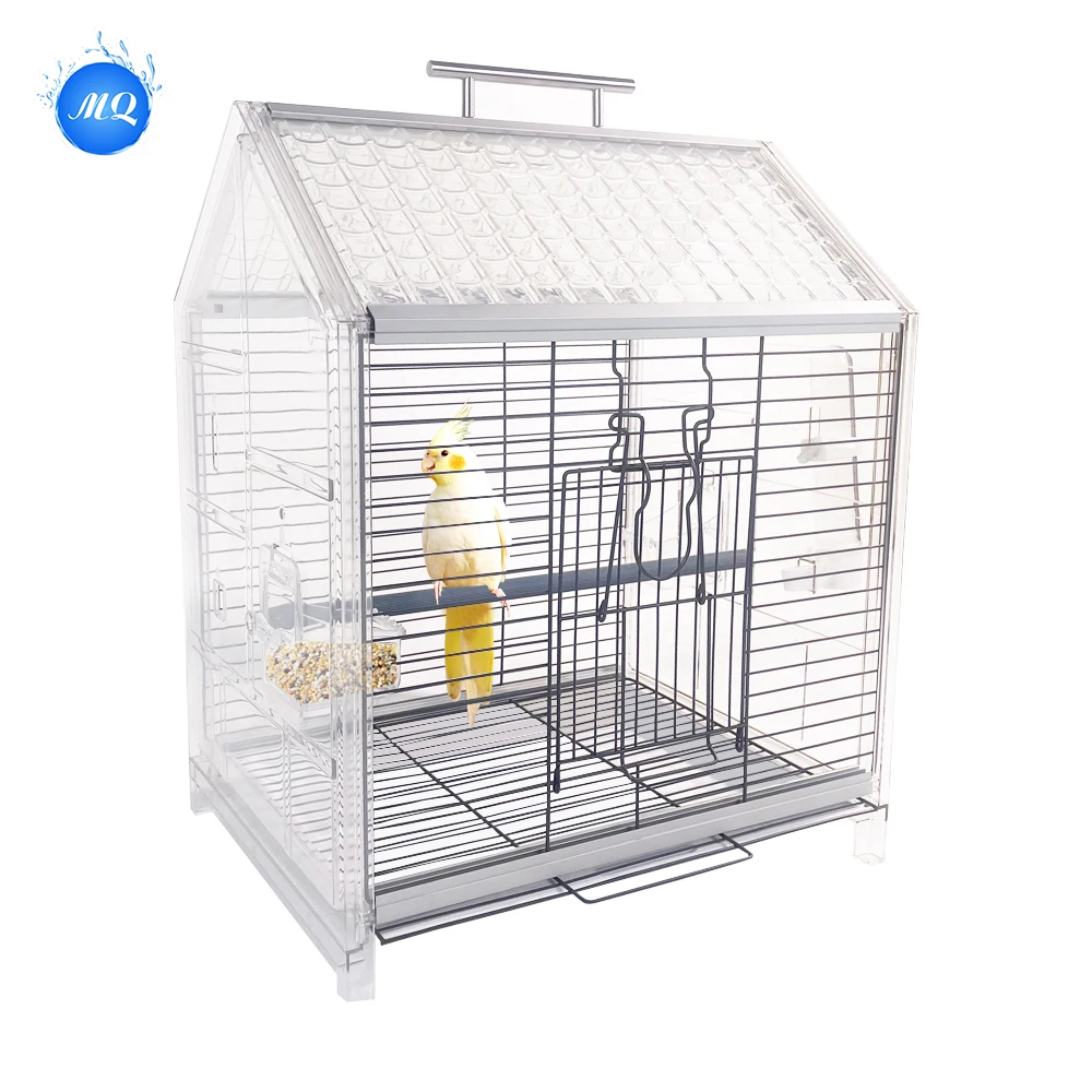 Wholesale High Quality  China Parrot Breeding Cage Outdoor Mesh House With Accessories Sets Metal Large Bird Cage  For Sale