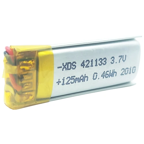 Перезаряжаемые литий-полимерные ионные 125mAh 3 7 v велосипедные фонари lipo батареи 421133
