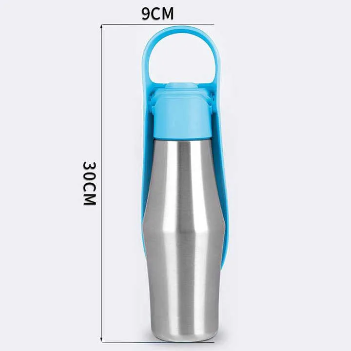 2024 New Hot Sales Customized 304 Stainless Steel 26oz 770ml Pet Water Bottle For Dog Drinking and Feeding Device wholesale