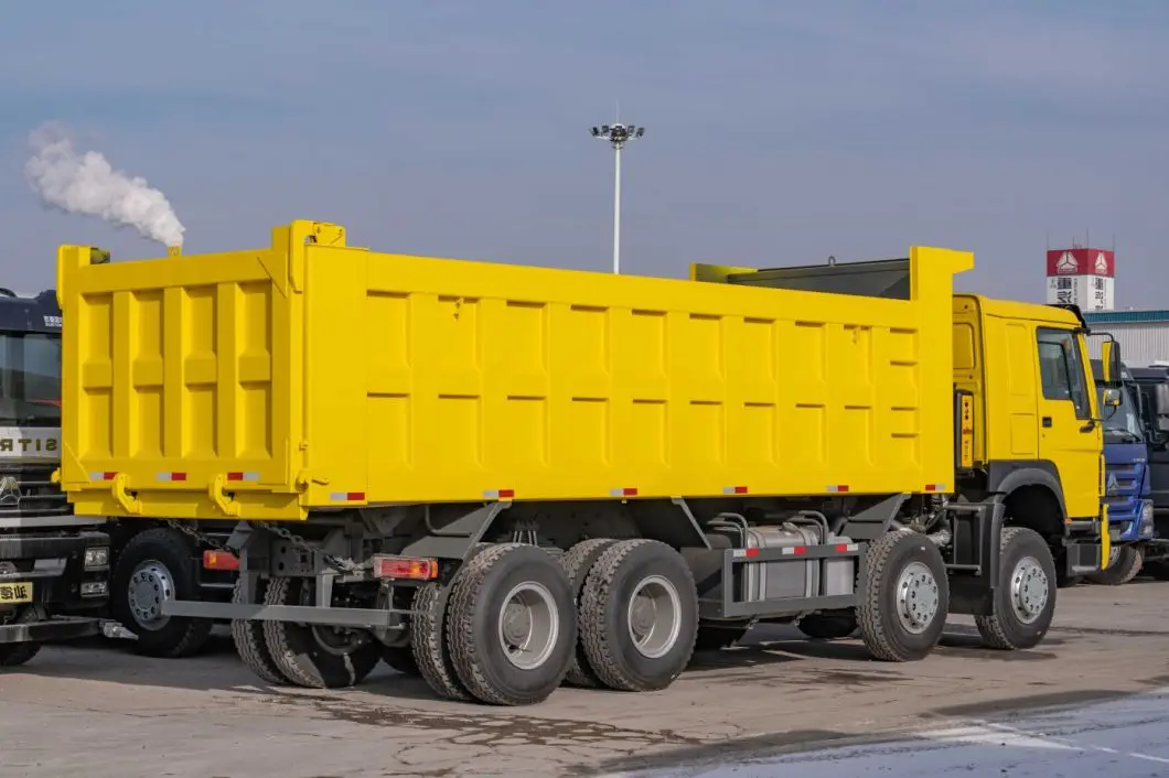 Transauto Sinotruk HOWO 8*4 Used Diesel Heavy Dump Truck Sale 10 Wheeler 30-40 Tons Payload 371hp Chinese Truck Left Steering