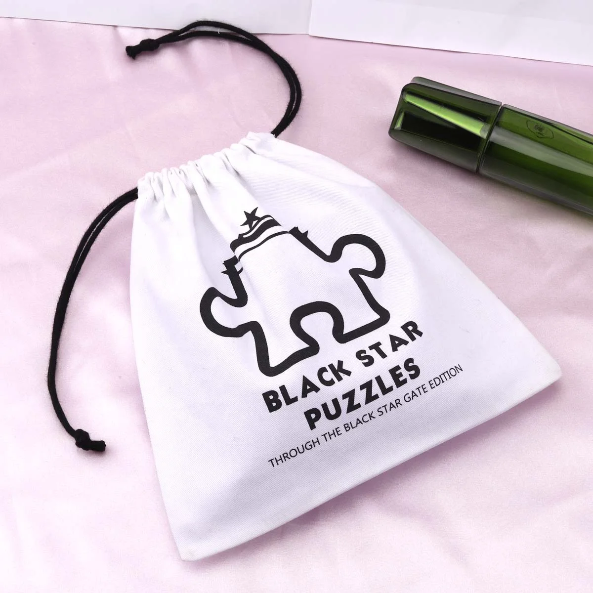 High End Cotton Twill Drawstring Shoe Hat Clothing Storage Bag Custom Logo Printing Twill Cotton Shopping Bag