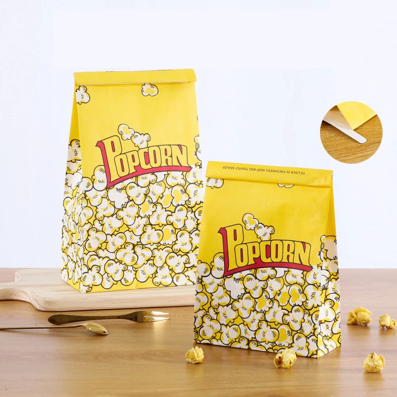 Golden Supplier Custom Logo Print Product Popcorn Paper Bag For Packaging
