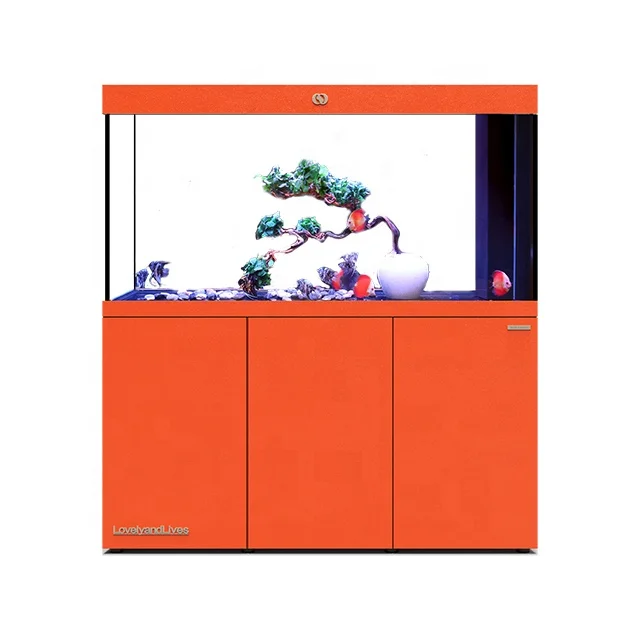 IWISH FD4D Wholesale 100/125/150/200/300/500 Gallon Fish Tank Home Decoration Large Aquarium Jellyfish Tanks With Accessories