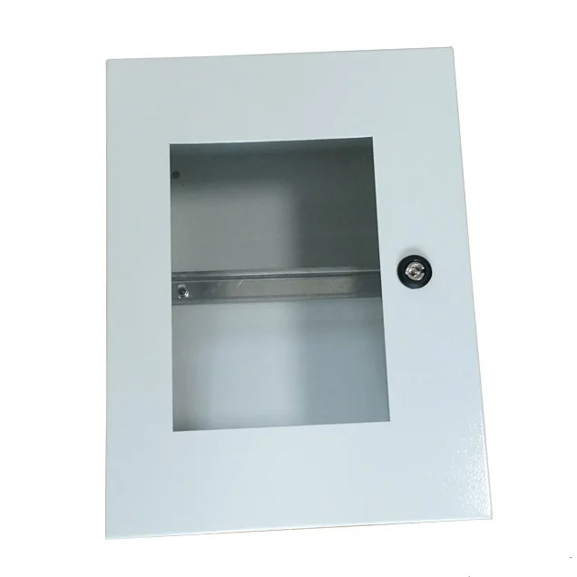 Plexiglass Door Wall Mounted Case Electrical control Box Weatherproof metal Enclosure Electrical junction box
