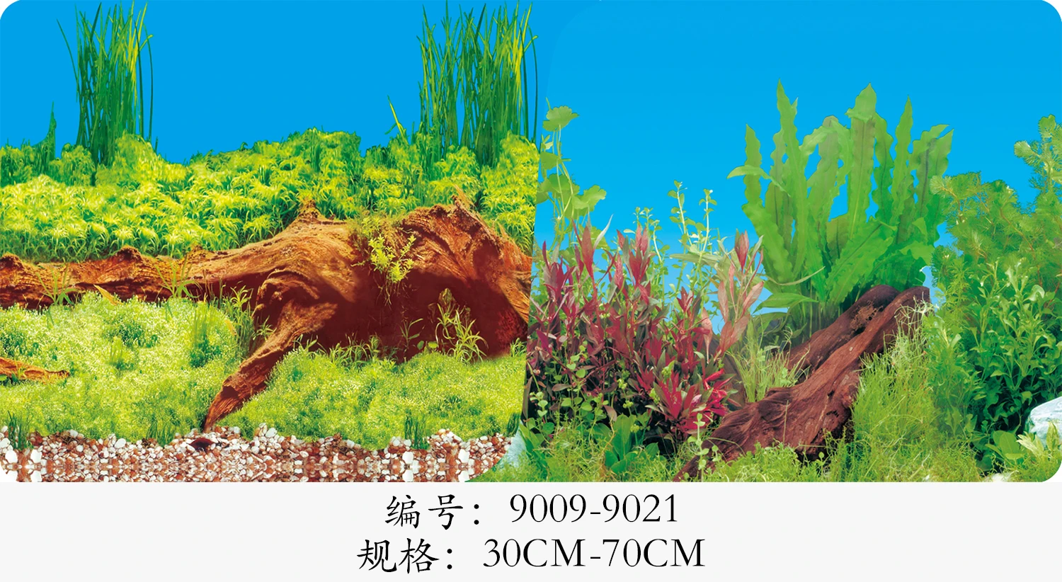 High Definition Painting for Fish Tank Decoration Adhesive Aquarium Background Paper 3D Double Sided Picture