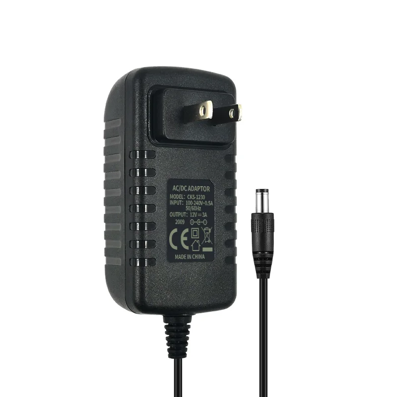 
China Manufacturer 12V 3amp 36W AC DC Power Adaptor 12v3a LED Power Supply Adapter 36W 12V 3A AC Adapter 