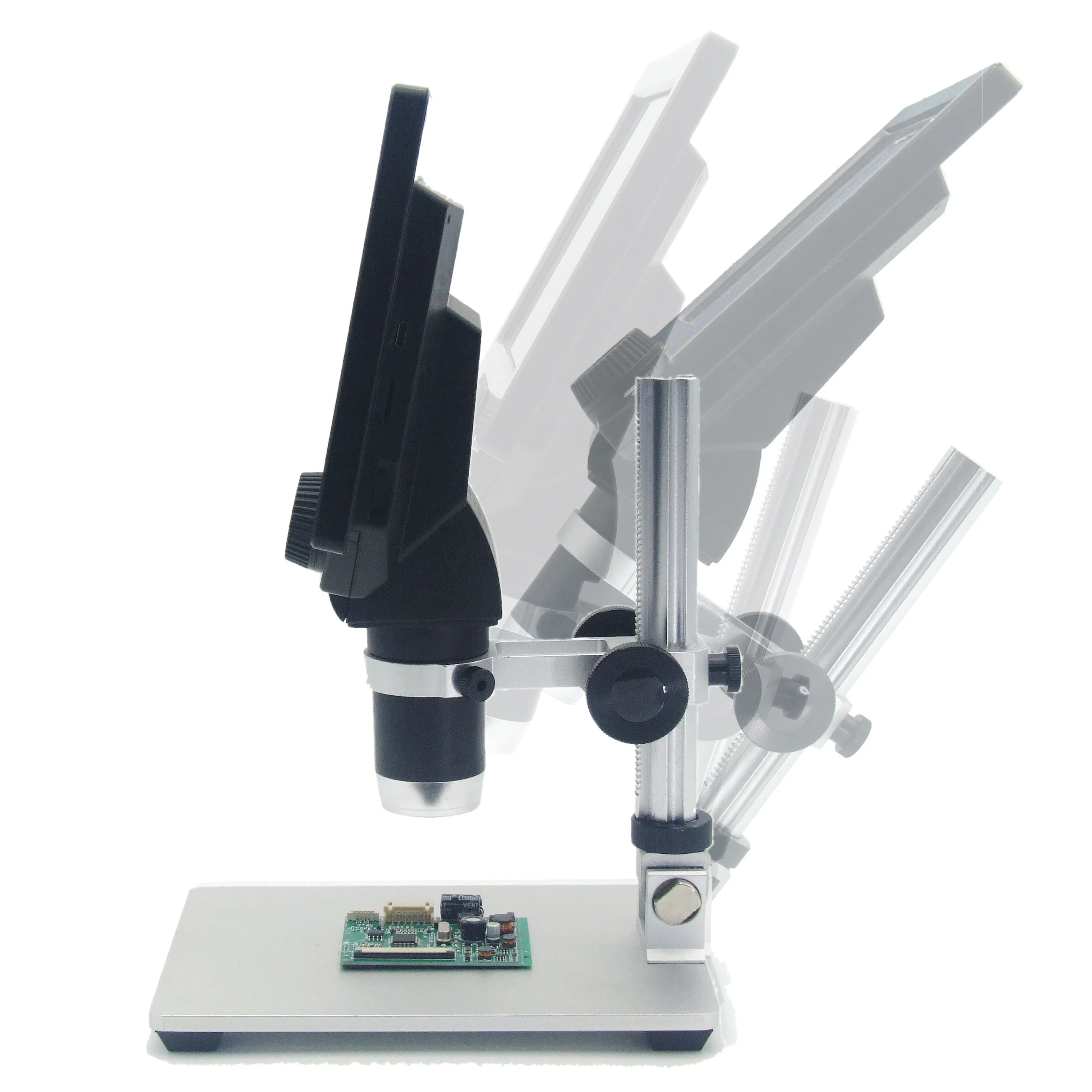 
7 Inch HD LCD Screen Microscope Digital with big metal base stereo for PCB repair 