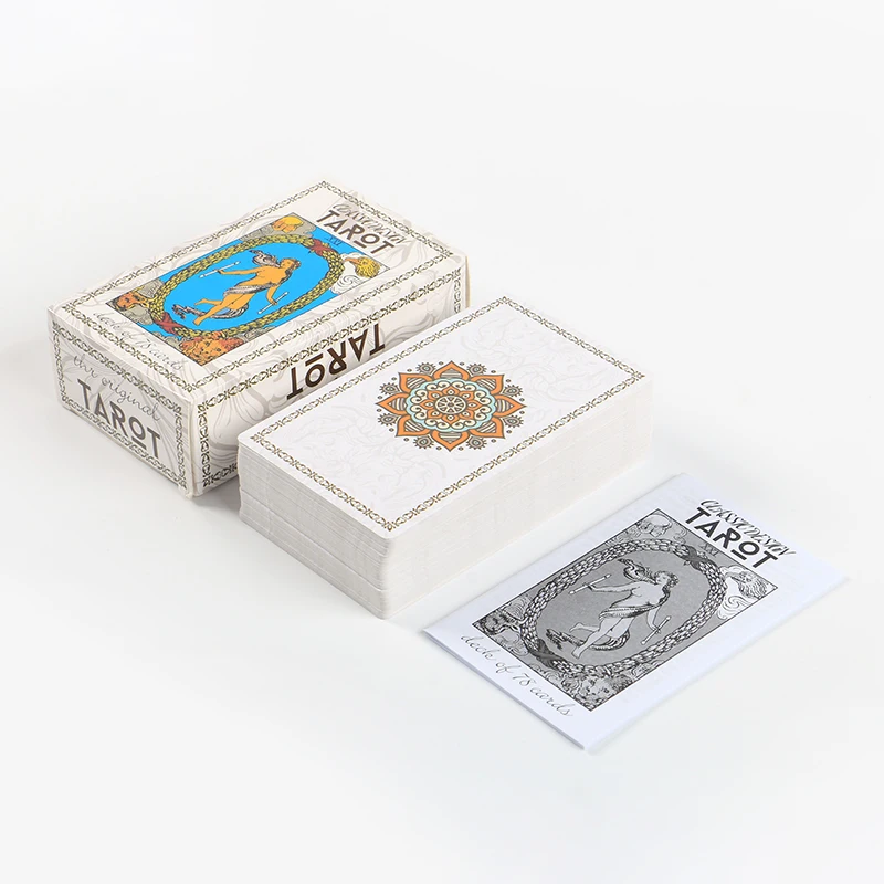 Factory Tarot Cards Custom Printing Cheap 12*7CM Big Tarot CardsWith Guidebook High Quality Divination Rider Classic Tarot