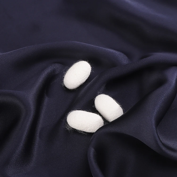 
 Customized color double faced 14M/M 100% pure silk charmeuse fabric  