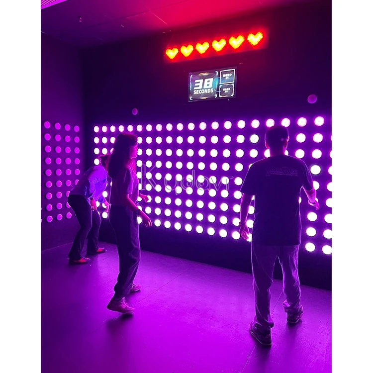 Commercial amusement park indoor active team building game room interactive push led activate game buttons