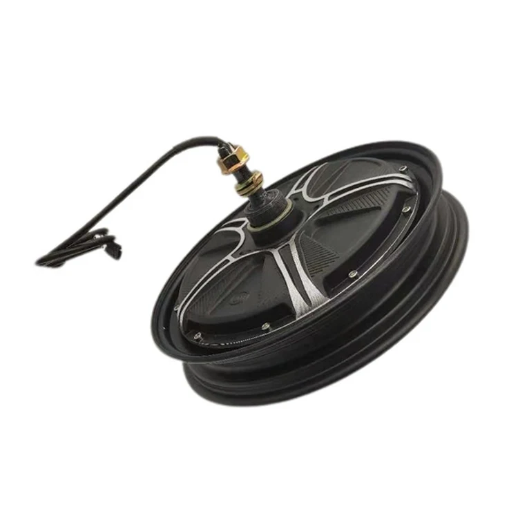 14 Inch Brushless Gearless 36V 48V 60V 350W 500W Drum Brake Rear Hub Motor for Electric Bicycle